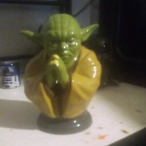 Green and Yellow Yoda Figurine